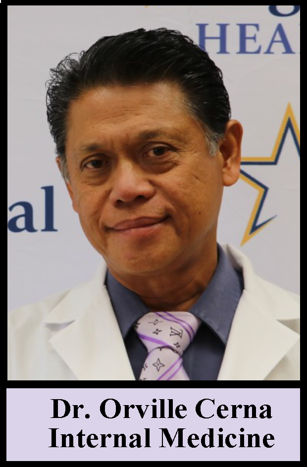 Dr. Orville Cerna<br />
Internal Medicine